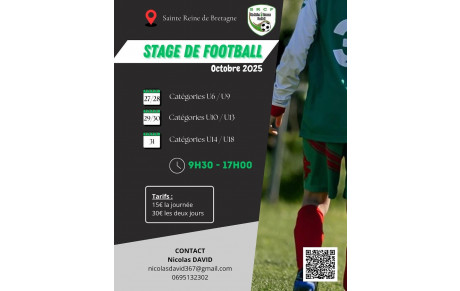 Stage vacances Toussaint