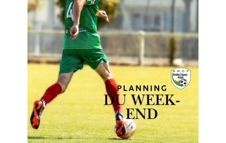 PLANNING DU WEEKEND